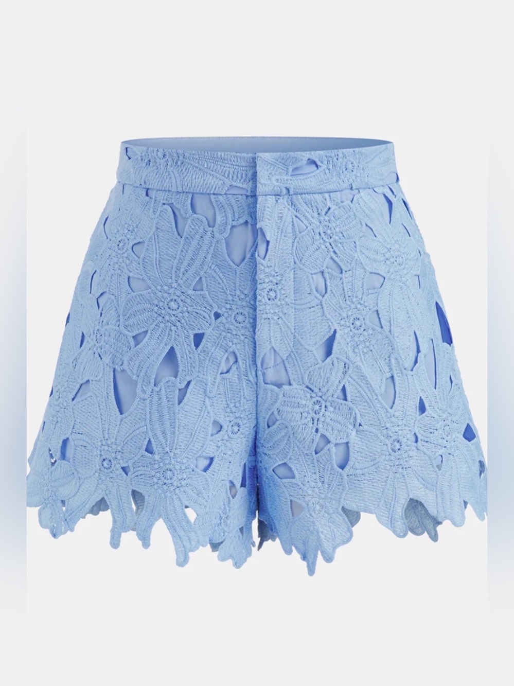 NWT Commense Light Blue Cut out Button-Front Top and Shorts set - XS - Picture 6 of 7